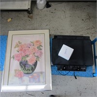 Epson printer & Framed picture.