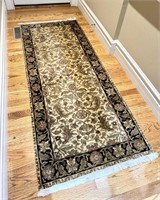 $ Hand Knotted Oriental Runner Rug 72x30