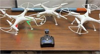 3 Large Promark Drones P70-VR With Cameras & 1