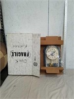 Vintage Seth Thomas wall mount pendulum clock