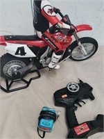 Remote control dirt bike. Works great. Consignor