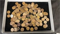 1 pound of 1940's & 50's "Wheat pennies, unsorted