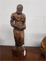 Antique Wooden Hand Carved Statue