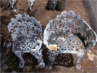 Two Iron Garden Chairs