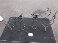 Four Metal Garden Stands