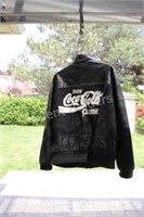 Coca Cola Classic Men's L Cloth & Leather Coat