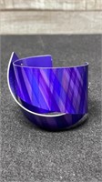 John Klar Purples Anodized Aluminum Cuff Bracelet