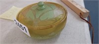BEAUTIFUL ART DECO CANDY BOWL WITH LID