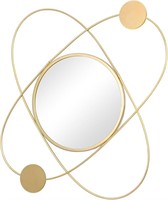 20" Gold Layered Circle Wall Mirror