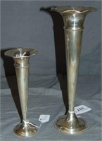 Empire Sterling Vases. Lot of 2