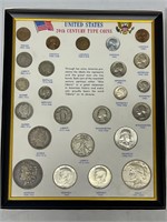 U.S. 20th century type coin set