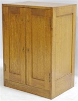 Oak Double Door File or Music Cabinet