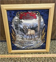 Old Milwaukee Wildlife Series 2 "The Elk" Framed