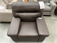 Casino Brown Leather Arm Chair