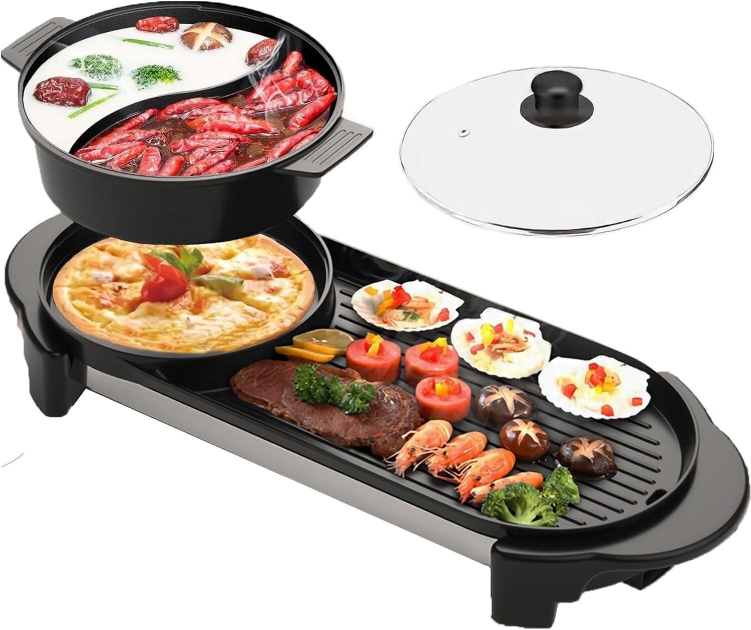 Hot Pot & Grill 2-in-1  28D x 9.4W x 5H