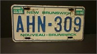 New Brunswick License Plate