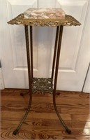 Antique Victorian Brass & Gilt Metal Stand