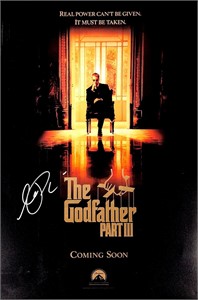 Al Pacino Signed Godfather Poster