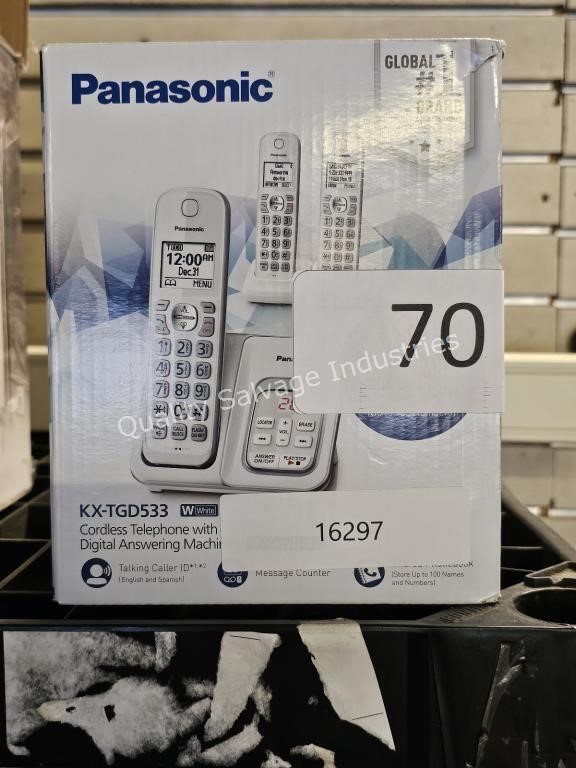 panasonic cordless phone & answering machine