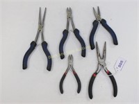Five Assorted Small Pliers