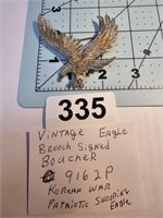 Vintage Eagle Brooch - signed BOUCHER