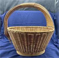Large Swan Figural Woven Decorative Basket