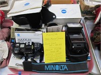 Minolta Camera Lot. 7000 Maxim Camera, Zoom Lens +