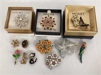 Brooches and Pins - Napier, Monet, Anne Klein, etc