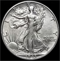1943-S Walking Liberty Silver Half Dollar Nice