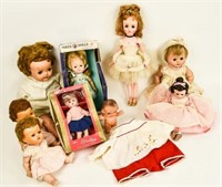 Grouping of Nine Dolls