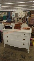 Antique dresser with try mirror