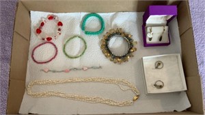 Assortment of Jewelry 
(6) Bracelets, (1)