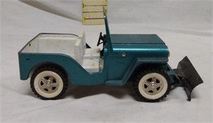 Vintage Metal Tonka Turquoise Jeep