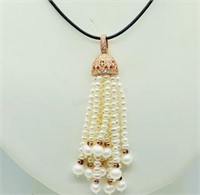 Freshwater Pearl (With Cord) Pendant