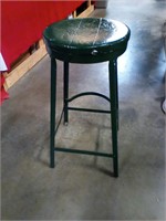 Antique stool green