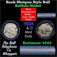 Buffalo Nickel Shotgun Roll in Old Bank Style 'Bel