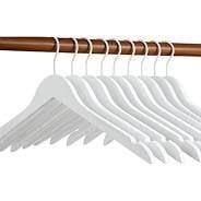 Qty 25 White Wooden Hangers