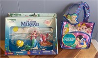 The Little Mermaid Figure Set & Snow White Purse