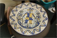 Artist Signed Decorative Charger