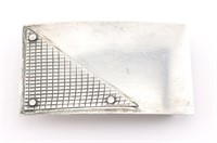 Vintage Sterling Silver Belt Buckle. Signed