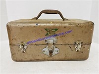 Vintage 2-Tray Empty Tackle Box