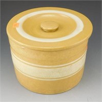 Lot # 3849 - Yellow ware white banded covered