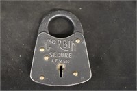 Old Corbin Secure Lever Padlock