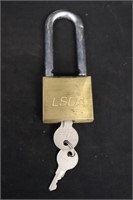 LSDA Brass Padlock