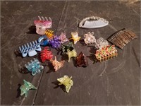 Hair combs, clips