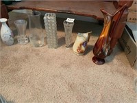 ASSORTMENT OF SMALL BUD VASES, INCLUDING DRIP