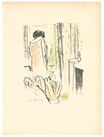 Marcel Vertes original lithograph "Collette la Vag