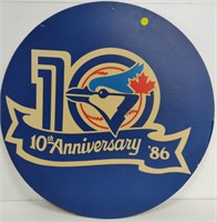 10Th Anniversary Blue Jays Sign