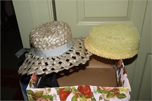 2 Victorian ladies hats