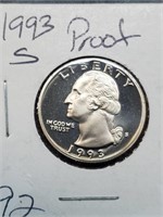 1993 Clad Proof Washington Quarter